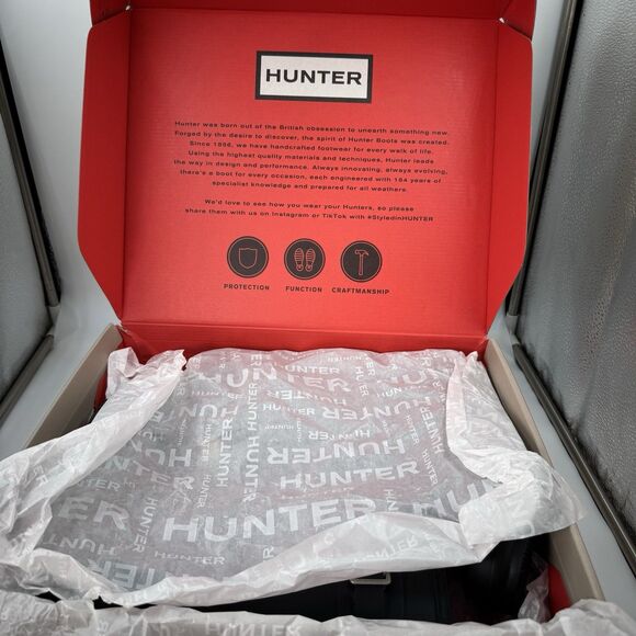 Hunter Women's Original Short Boot Black Matte US 9 Waterproof, Rain Boot New - Picture 15 of 16